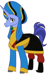 Size: 704x1100 | Tagged: safe, artist:cloudy glow, artist:cloudyglow, imported from derpibooru, hoo'far, pony, saddle arabian, aladdin and the king of thieves, cassim, clothes, cosplay, costume, disney, male, simple background, solo, stallion, transparent background