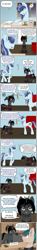 Size: 1024x6843 | Tagged: safe, artist:zeronitroman, imported from derpibooru, oc, oc only, oc:ebony darkness, oc:shadow striker, oc:spiral swirl, bank robbery, comic, glowing horn, horn, katana, magic, mind control, mistress, ninja, pendulum swing, pocket watch, power ponies oc, shuriken, swirly eyes, sword, telekinesis, weapon