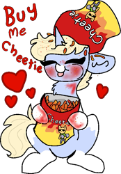 Size: 471x678 | Tagged: safe, artist:nootaz, imported from derpibooru, oc, oc only, oc:nootaz, pony, simple background, solo, spicy cheetos, transparent background