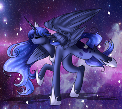 Size: 1594x1420 | Tagged: safe, artist:clefficia, artist:macaroonburst, imported from derpibooru, princess luna, pony, female, solo