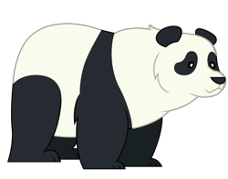 Size: 5922x4676 | Tagged: safe, artist:dragonchaser123, imported from derpibooru, bear, bugbear, panda, school raze, absurd resolution, animal, simple background, solo, transparent background, vector