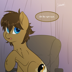 Size: 2000x2000 | Tagged: safe, artist:fluffyxai, imported from derpibooru, oc, oc only, oc:spirit wind, pony, tumblr:ask spirit wind, ask, chair, speech bubble, tumblr