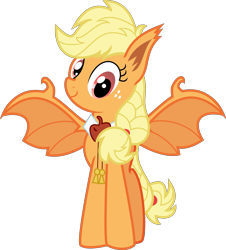 Size: 5957x6602 | Tagged: safe, artist:digimonlover101, artist:shootingstarsentry, imported from derpibooru, part of a set, applejack, bat pony, earth pony, pony, vampire, spoiler:comic, spoiler:comic33, absurd resolution, applebat, bat ponified, female, freckles, gameloft, mobile game, race swap, simple background, solo, transparent background, vampirism, vector