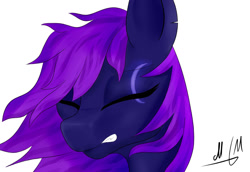 Size: 1450x1000 | Tagged: artist needed, source needed, safe, artist:marimora, imported from derpibooru, pony, bust, female, portrait, sad, simple background, solo, white background