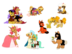 Size: 1280x960 | Tagged: safe, artist:callmefjord, imported from derpibooru, pony, alchemist cookie, angel cookie, buttercream choco cookie, cheesecake cookie, coffee cookie, cookie run, cream cookie, devil cookie, fairy cookie, knight cookie, muscle cookie, pistachio cookie, ponified, princess cookie, strawberry cookie, vampire cookie