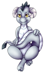 Size: 1302x2048 | Tagged: safe, artist:celestialoddity, artist:mamachubs, imported from derpibooru, oc, oc only, oc:samari coba, dragon, dragoness, face markings, facial markings, female, horns, simple background, solo, tail, transparent background, wingless dragon