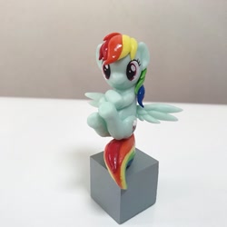 Size: 1024x1022 | Tagged: artist needed, safe, imported from derpibooru, rainbow dash, pegasus, pony, female, figurine, mare, solo