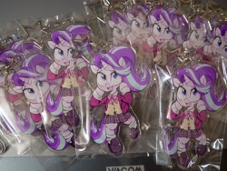 Size: 1200x900 | Tagged: safe, artist:k-nattoh, imported from derpibooru, starlight glimmer, pony, semi-anthro, unicorn, clothes, irl, keychain, multeity, photo, schoolgirl, starlight cluster