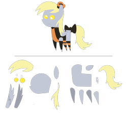 Size: 4882x4350 | Tagged: safe, artist:steampunk-brony, imported from derpibooru, derpy hooves, pegasus, pony, absurd resolution, bow, clothes, costume, female, food, halloween, halloween costume, holiday, muffin, pointy ponies, simple background, smiling, solo, transparent background