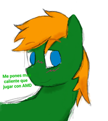 Size: 1122x1257 | Tagged: safe, artist:patataislive, artist:seriousmawri, imported from derpibooru, oc, oc only, pegasus, pony, inktober, inktober 2018, no pupils, request, simple background, solo, spanish text, white background