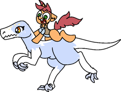 Size: 632x477 | Tagged: safe, artist:nootaz, imported from derpibooru, oc, oc only, oc:game guard, oc:nootaz, dinosaur, velociraptor, dinosaurified, gametaz, simple background, species swap, transparent background