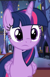 Size: 386x594 | Tagged: safe, imported from derpibooru, screencap, twilight sparkle, alicorn, pony, a rockhoof and a hard place, cropped, female, solo, twilight sparkle (alicorn), twilight's castle