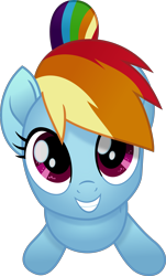 Size: 1882x3116 | Tagged: safe, artist:phucknuckl, imported from derpibooru, rainbow dash, my little pony: the movie, background removed, cute, dashabetes, looking at you, looking up, simple background, smiling, time to be awesome, transparent background