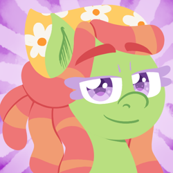 Size: 550x550 | Tagged: safe, artist:alittleofsomething, imported from derpibooru, tree hugger, earth pony, pony, bust, female, lineless, mare, portrait, solo