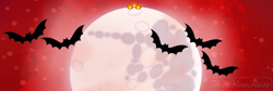 Size: 1024x345 | Tagged: safe, artist:php114, deleted from derpibooru, edit, imported from derpibooru, vector edit, banner, blood moon, halloween, holiday, meta, moon, nightmare night, pumpkin, vector, x, x banner