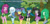 Size: 777x369 | Tagged: safe, artist:charliexe, imported from derpibooru, cheerilee, juniper montage, octavia melody, pixel pizazz, trixie, wallflower blush, equestria girls, equestria girls (movie), equestria girls series, forgotten friendship, movie magic, rainbow rocks, spoiler:eqg specials, barrette, bauble, baubles, bowtie, breasts, clothes, covering, cutie mark on clothes, dress, embarrassed, eyes closed, female, forest, freckles, glasses, grass, group, hairclip, hoodie, leaf, legs, looking back, looking down, messy hair, miniskirt, open mouth, pants, patreon, pigtails, schrödinger's pantsu, sextet, shirt, show accurate, skirt, skirt lift, socks, standing, strategically covered, sweater, sweater vest, the windy six, thighs, tree, twintails, upskirt, upskirt denied, vest, wind