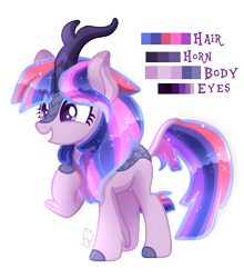 Size: 1021x1159 | Tagged: safe, artist:sugaryicecreammlp, imported from derpibooru, kirin, sounds of silence, cloven hooves, female, offspring, parent:twilight sparkle, parents:canon x oc, reference sheet, simple background, solo, transparent background