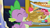 Size: 1920x1080 | Tagged: safe, imported from derpibooru, screencap, spike, dragon, father knows beast, apple slice, baked goods, cake, carrying, cupcake, discovery family logo, eyes closed, food, gem, happy, male, muffin, pie, smiling, strudel, winged spike, wings