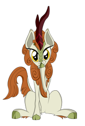 Size: 1600x2351 | Tagged: safe, artist:dualtry, imported from derpibooru, autumn blaze, kirin, sounds of silence, spoiler:s08, cloven hooves, female, mare, simple background, solo, transparent background