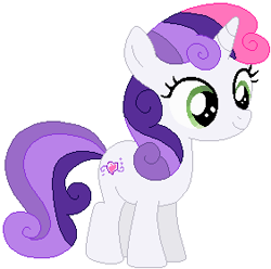 Size: 282x280 | Tagged: safe, artist:selenaede, artist:user15432, imported from derpibooru, sweetie belle, sweetie belle (g3), pony, unicorn, base used, female, g3, g3 to g4, g4, generation leap, hasbro, hasbro studios, simple background, solo, white background