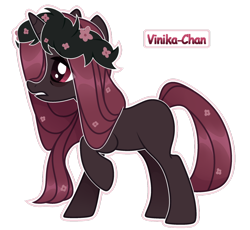 Size: 1024x942 | Tagged: safe, artist:vinika-chan, imported from derpibooru, oc, oc only, oc:xa, pony, unicorn, bags under eyes, female, floral head wreath, flower, flower in hair, mare, one hoof raised, raised hoof, simple background, solo, transparent background