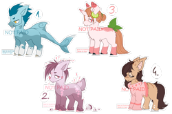 Size: 1280x846 | Tagged: safe, artist:najti, imported from derpibooru, oc, oc only, earth pony, original species, shark, shark pony, unicorn, adoptable, adoption, adopts, base used, bog, coffee, eyes closed, flat colors, grin, looking back, simple background, smiling, smirk, smoothie, transparent background