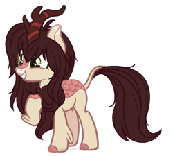 Size: 764x687 | Tagged: safe, artist:ipandacakes, imported from derpibooru, oc, oc only, oc:cinnamon fawn, kirin, cloven hooves, female, kirin oc, simple background, solo, transparent background