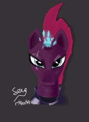 Size: 2550x3506 | Tagged: safe, artist:maddox3310, imported from derpibooru, tempest shadow, pony, my little pony: the movie, digital art, female, painting, solo