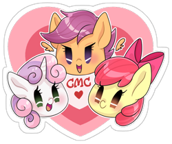 Size: 836x703 | Tagged: safe, artist:bbtasu, imported from derpibooru, apple bloom, scootaloo, sweetie belle, earth pony, pegasus, pony, unicorn, cutie mark crusaders, female, filly, simple background, transparent background, trio