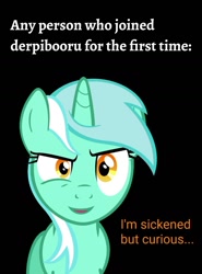 Size: 1066x1439 | Tagged: artist needed, safe, editor:apex soundwave, imported from derpibooru, lyra heartstrings, pony, unicorn, black background, caption, crossing the memes, female, johnny bravo, mare, meme, ponified meme, simple background, solo, vector