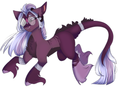 Size: 1024x768 | Tagged: safe, artist:akiiichaos, imported from derpibooru, oc, oc only, oc:domino, earth pony, pony, augmented tail, female, glasses, mare, solo, unshorn fetlocks