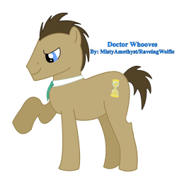 Size: 2048x2048 | Tagged: safe, artist:mistyamethyst, imported from derpibooru, doctor whooves, time turner, pony, digital art, doctor who, male, solo, stallion, watermark