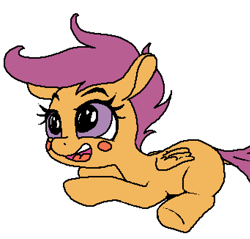 Size: 683x652 | Tagged: safe, artist:paintanon, imported from derpibooru, scootaloo, pony, cute, female, solo