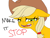 Size: 1292x982 | Tagged: safe, artist:paintanon, imported from derpibooru, applejack, pony, dialogue, female, make it stop, solo