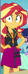 Size: 319x836 | Tagged: safe, imported from derpibooru, screencap, sci-twi, sunset shimmer, twilight sparkle, equestria girls, equestria girls series, rollercoaster of friendship, cropped, female, geode of empathy, magical geodes, offscreen character