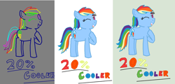 Size: 1422x681 | Tagged: safe, artist:duskbelle2310, artist:nightshadowmlp, color edit, edit, imported from derpibooru, rainbow dash, colored, process, raised hoof, text