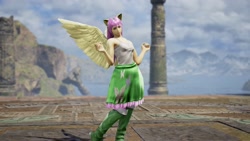 Size: 1920x1080 | Tagged: safe, artist:hero1290, imported from derpibooru, fluttershy, human, 3d, boots, clothes, humanized, shoes, skirt, soul calibur, soul calibur vi, wings