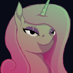 Size: 2000x2000 | Tagged: safe, artist:gangrene, imported from derpibooru, fleur-de-lis, pony, unicorn, bust, eyelashes, eyeshadow, female, high res, looking at you, makeup, mare, simple background, solo