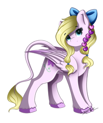 Size: 1024x1217 | Tagged: safe, artist:mindlesssketching, imported from derpibooru, oc, oc only, oc:lilly light breeze, pegasus, pony, bow, female, hair bow, mare, simple background, solo, transparent background