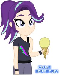 Size: 683x853 | Tagged: safe, artist:anime-equestria, imported from derpibooru, starlight glimmer, human, 80s, clothes, female, food, human coloration, humanized, ice cream, light skin, solo