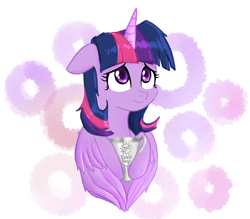 Size: 4000x3500 | Tagged: safe, artist:yinglongfujun, artist:yinglung, imported from derpibooru, twilight sparkle, alicorn, pony, best pony, female, mare, solo, trophy, twilight sparkle (alicorn)