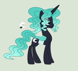 Size: 2128x1948 | Tagged: safe, artist:roseloverofpastels, imported from derpibooru, oc, oc only, oc:ulysses, changepony, hybrid, female, interspecies offspring, magical lesbian spawn, offspring, parent:princess luna, parent:queen chrysalis, parents:chrysaluna, simple background, solo