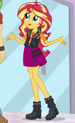 Size: 441x717 | Tagged: safe, imported from derpibooru, screencap, sunset shimmer, a fine line, equestria girls, equestria girls series, cropped, female, geode of empathy, magical geodes, solo