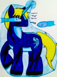 Size: 1330x1811 | Tagged: safe, artist:dinosapien77, imported from derpibooru, oc, oc:rhys sparx, lightning pony, original species, pony, lightning, rai-kin