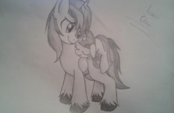 Size: 1024x666 | Tagged: safe, artist:enviaart, artist:envygirl95, imported from derpibooru, shining armor, twilight sparkle, pony, unicorn, brother and sister, duo, female, filly, filly twilight sparkle, foal, gray background, grayscale, male, monochrome, ponies riding ponies, riding, simple background, sleeping, teenager, traditional art, twilight riding shining armor, younger