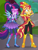 Size: 579x765 | Tagged: safe, imported from derpibooru, screencap, sunset shimmer, twilight sparkle, equestria girls, equestria girls series, super squad goals, boots, cropped, crystal guardian, high heel boots, ponied up, shocked, shoes