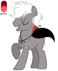 Size: 1168x1424 | Tagged: safe, artist:diamond-chiva, imported from derpibooru, oc, oc only, pony, vampony, male, simple background, solo, stallion, transparent background