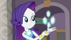 Size: 1920x1080 | Tagged: safe, imported from derpibooru, screencap, rarity, equestria girls, equestria girls series, school of rock, female, geode of shielding, glowing geode, magical geodes, solo