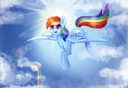 Size: 2500x1721 | Tagged: safe, artist:buru-misu, artist:burû, imported from derpibooru, rainbow dash, pony, female, flying, solo