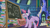 Size: 1352x758 | Tagged: safe, imported from derpibooru, screencap, twilight sparkle, alicorn, pony, best gift ever, book, bookshelf, chalkboard, discovery family logo, female, levitation, library, magic, raised eyebrow, solo, telekinesis, twilight sparkle (alicorn), venn diagram